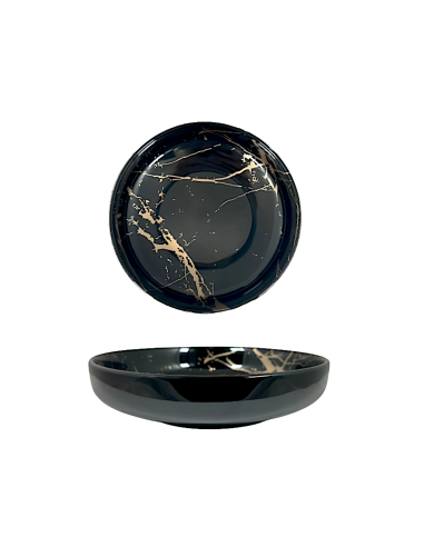 MARBLE NERO PIATTO FONDO 20CM