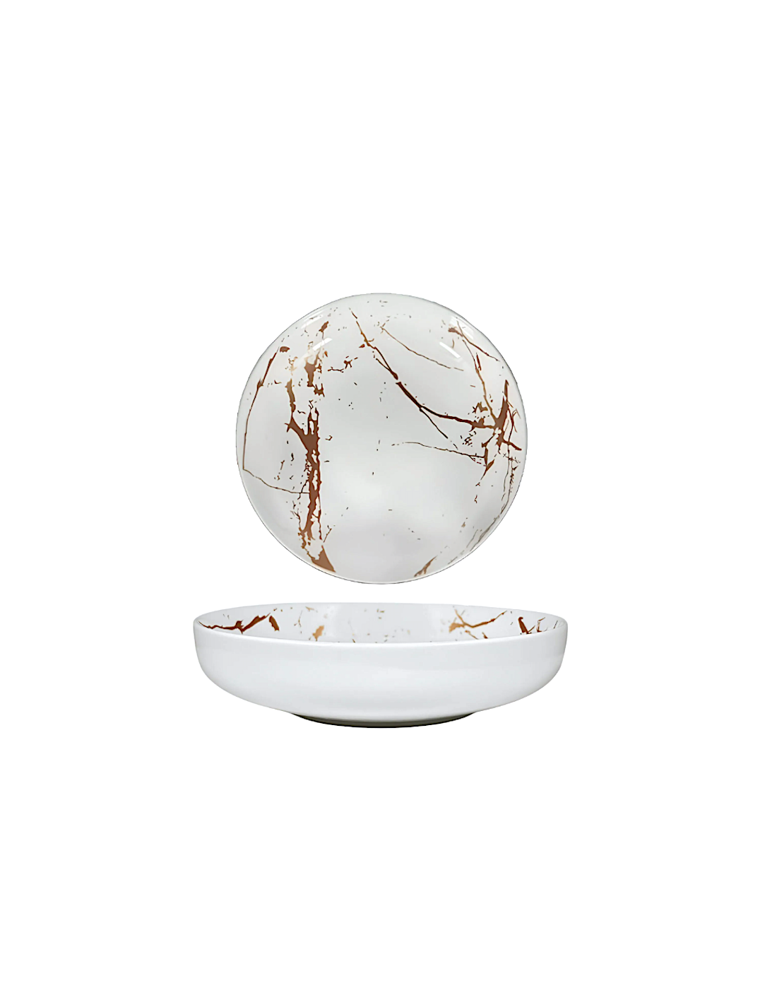 MARBLE BIANCO PIATTO FONDO 20CM