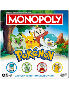 Gioco da tavolo Monopoly Pokémon versione italiana con pedine e carte | shopincasa.it
