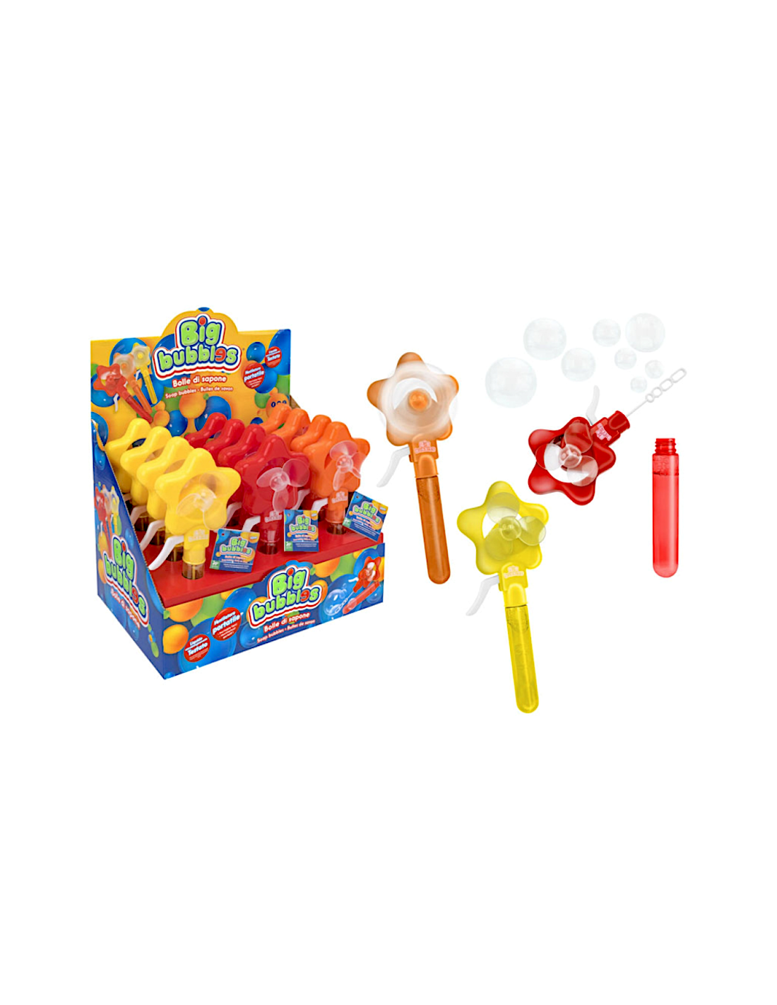 Bolle di sapone con ventilatore a stella assortito 42 ml | shopincasa.it