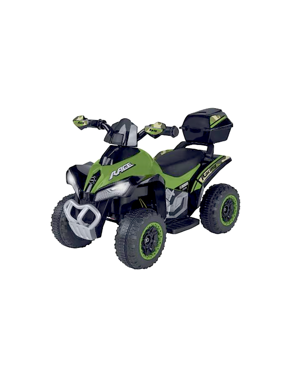 Quad elettrico verde 12V bambini con motore 15W e Bluetooth | shopincasa.it