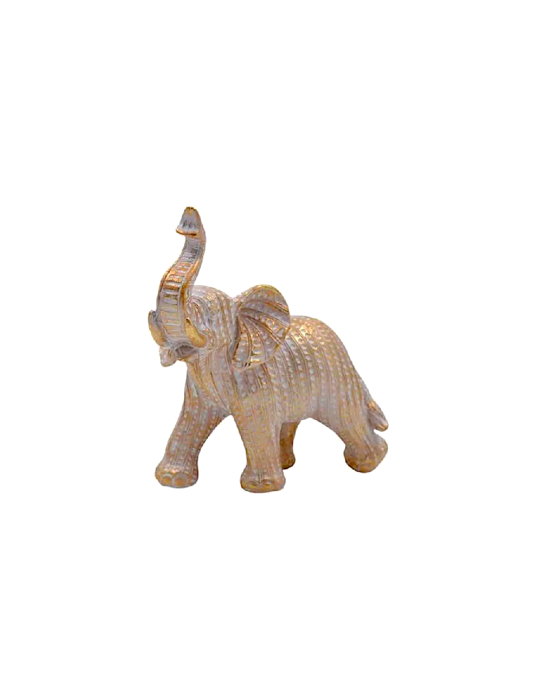 FIGURA ELEFANTE 15X16CM RESINA DORATO
