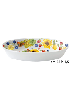 CAMPAGNA TOSCANA CIOTOLA OVALE 25CM H4,5CM