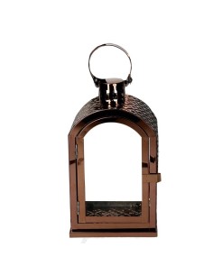 LANTERNA 1 MIS LEGNO RAME 15X12X27CM