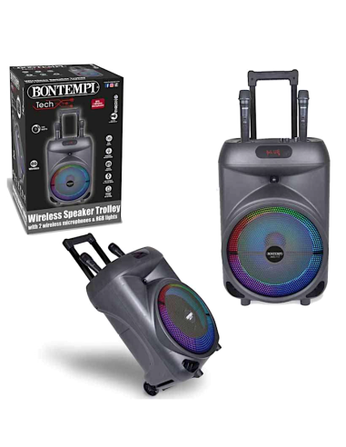 CASSA TROLLEY 491090 WIRELESS CON 2 MICROFONI