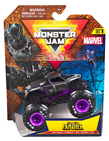 Monster Jam Marvel Monster Truck Assortito 1:64 con grafiche Marvel e ruote robuste | shopincasa.it
