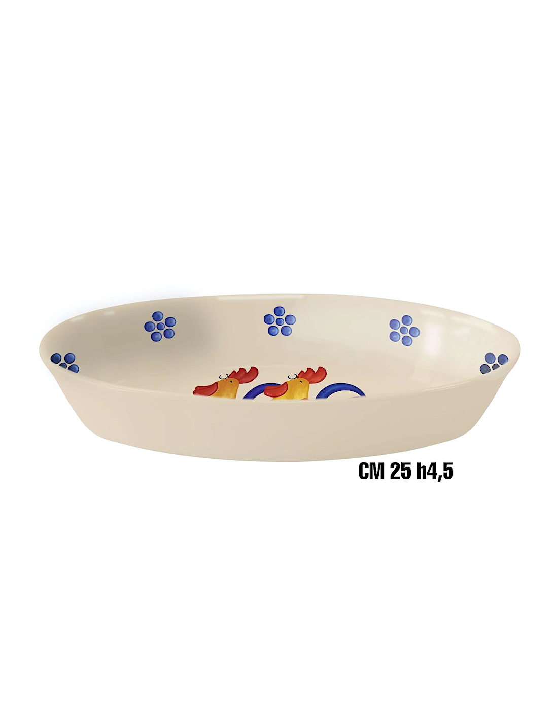 GALLI CIOTOLA OVALE 25CM H4,5CM