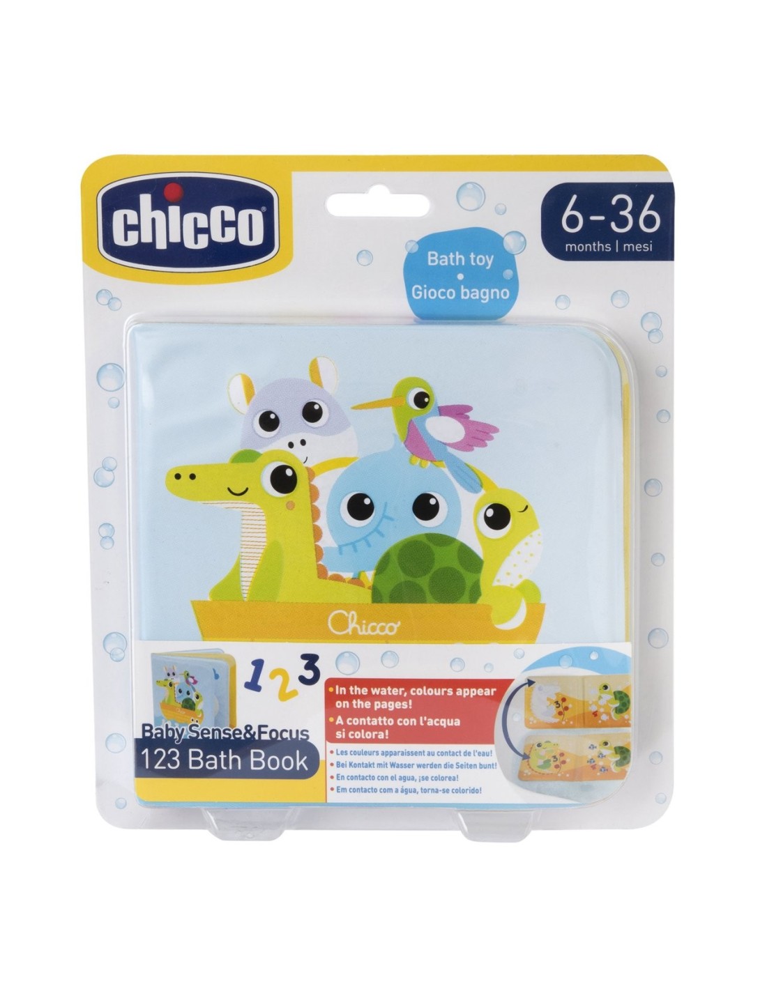 123 Libro Bagno Chicco – Libro Gioco Educativo da Bagno | shopincasa.it