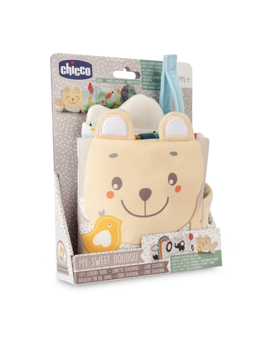 Soft Sensory Book Chicco – Libro Sensoriale 3 in 1 Neonato | shopincasa.it