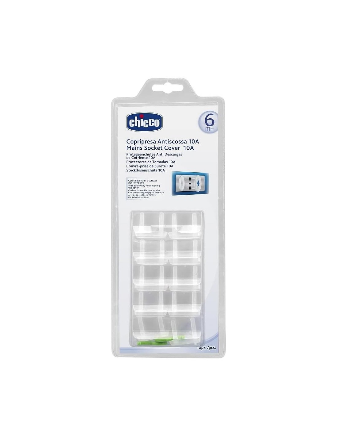 Chicco Copriprese Antiscossa 10A – Set Sicurezza Bambini 6M+ | shopincasa.it