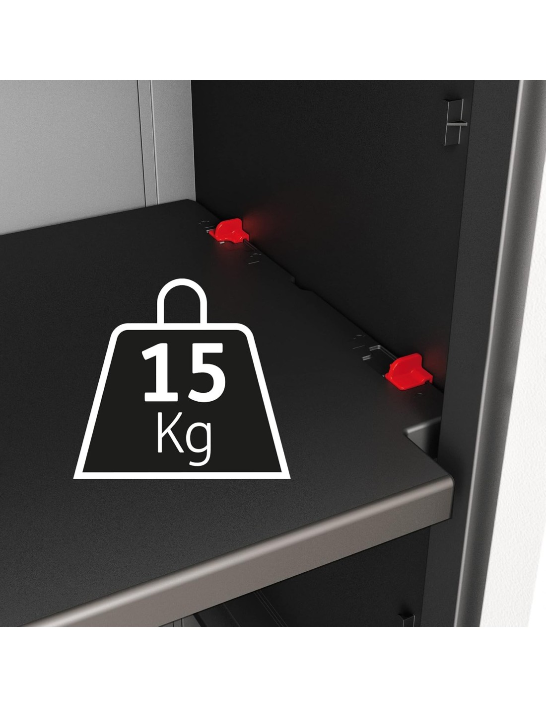 ARMADIETTI: vendita online Keter Detroit, armadio alto in plastica, armadio nero garage, 65x45x182 cm, armadietto attrezzi, a...