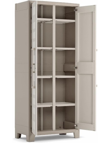 ARMADIETTI: vendita online Keter Gulliver, armadio portascope da esterno, 8 ripiani pieghevoli, 80x44x182 cm, balcone, giardi...