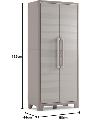 ARMADIETTI: vendita online Keter Gulliver, armadio portascope da esterno, 8 ripiani pieghevoli, 80x44x182 cm, balcone, giardi...