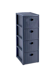 CASSETTIERE: vendita online Cassettiera, Elegance, 30x40x80 cm, SL Navy, plastica resistente, organizer casa ufficio, salvasp...