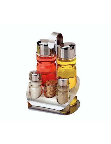 SIRIO MENAGE TAVOLA 5PZ ACCIAIO INOX