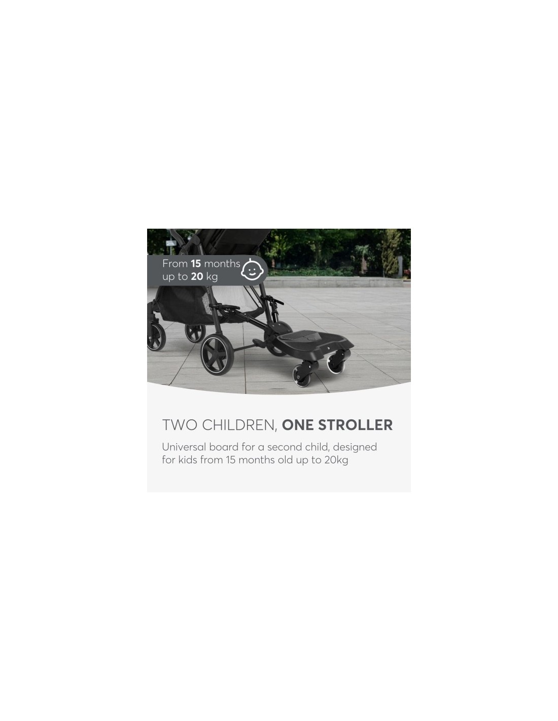 Pedana Passeggino Ally Black Universale per Secondo Bambino | shopincasa.it