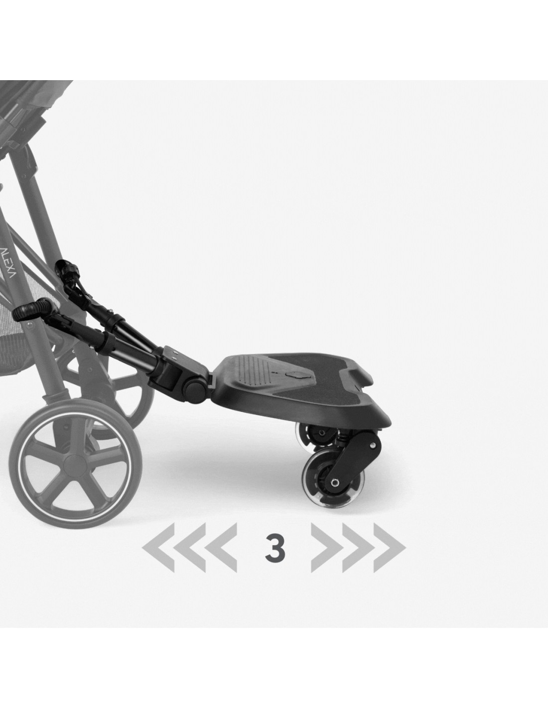 Pedana Passeggino Ally Black Universale per Secondo Bambino | shopincasa.it