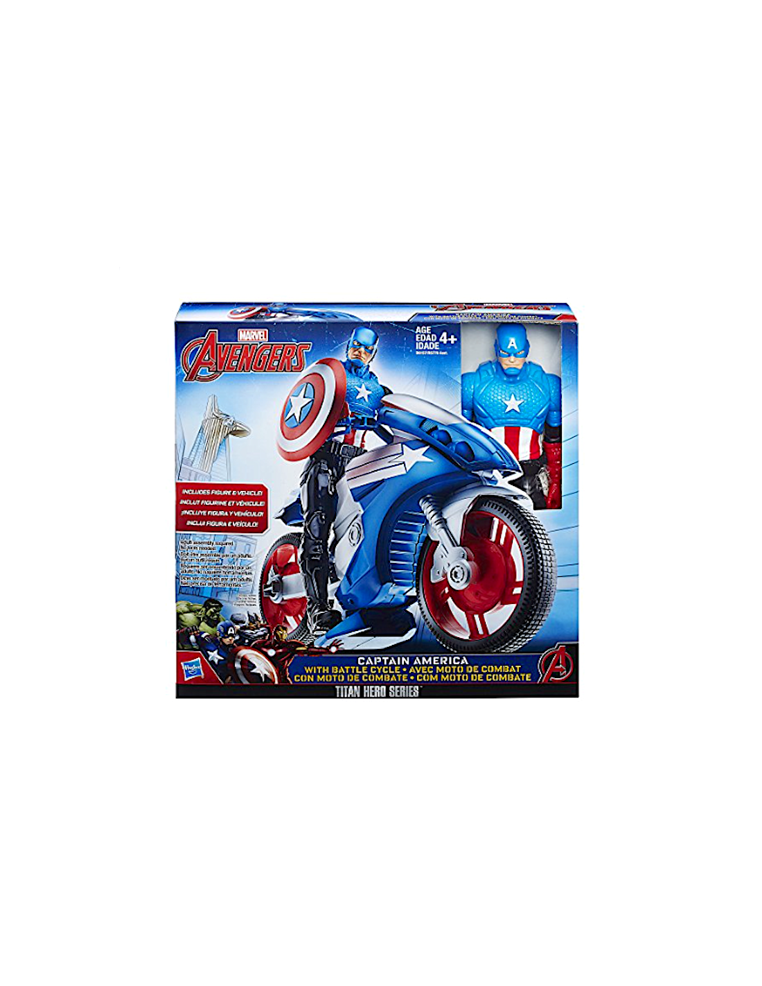 AVENGERS B6156 IRON MAN TITAN HERO CON VEICOLO