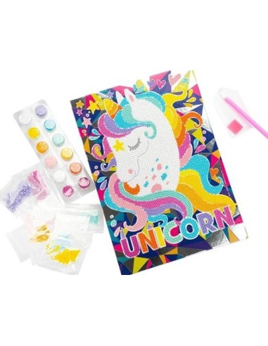 GIOCHI GIRL: vendita online DIAMANTINY Design Art, kit mosaico unicorno, diamond painting, cristalli 3D, fai-da-te, bambini 6...