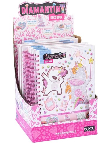 GIOCHI GIRL: vendita online DIAMANTINY Unicorno, dipingi coi numeri, deco book, gemme 3D, album A5, attività creativa, bambin...