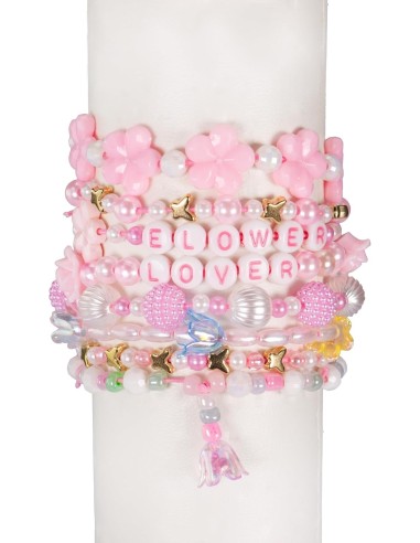 GIOCHI GIRL: vendita online Perline ABC Flower Bouquet, perline colorate, perline bambini, bracciali, collane, smile, cuori, ...