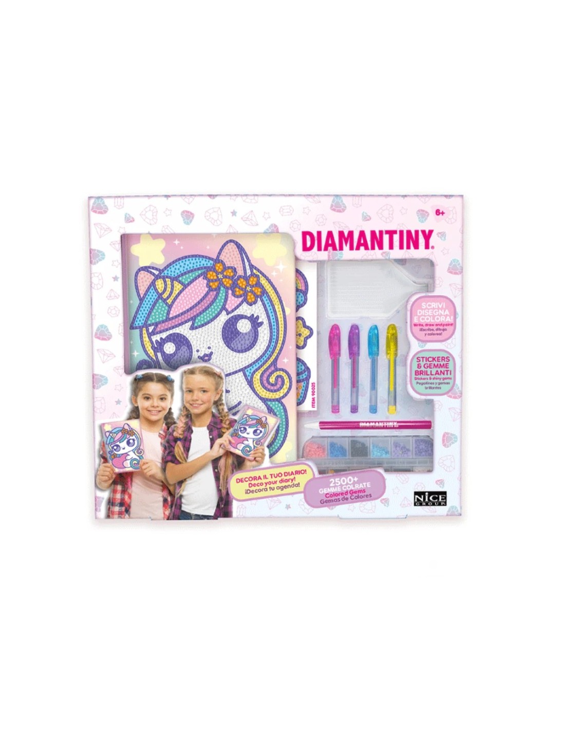 GIOCHI GIRL: vendita online Diamantiny Diario Kawaii, diario segreto, diario bambina, kawaii, gemme 3D, creatività, regalo ba...