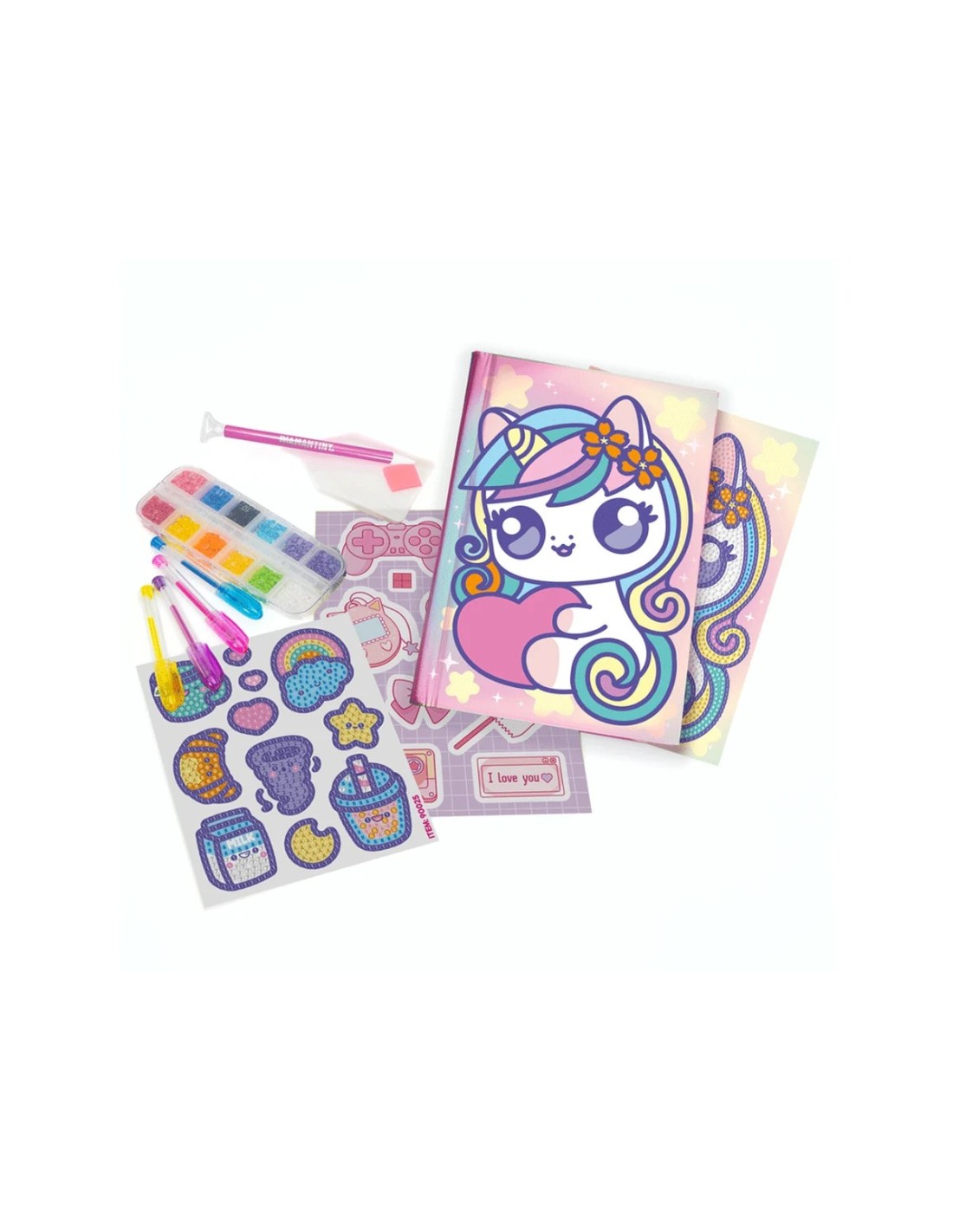 GIOCHI GIRL: vendita online Diamantiny Diario Kawaii, diario segreto, diario bambina, kawaii, gemme 3D, creatività, regalo ba...
