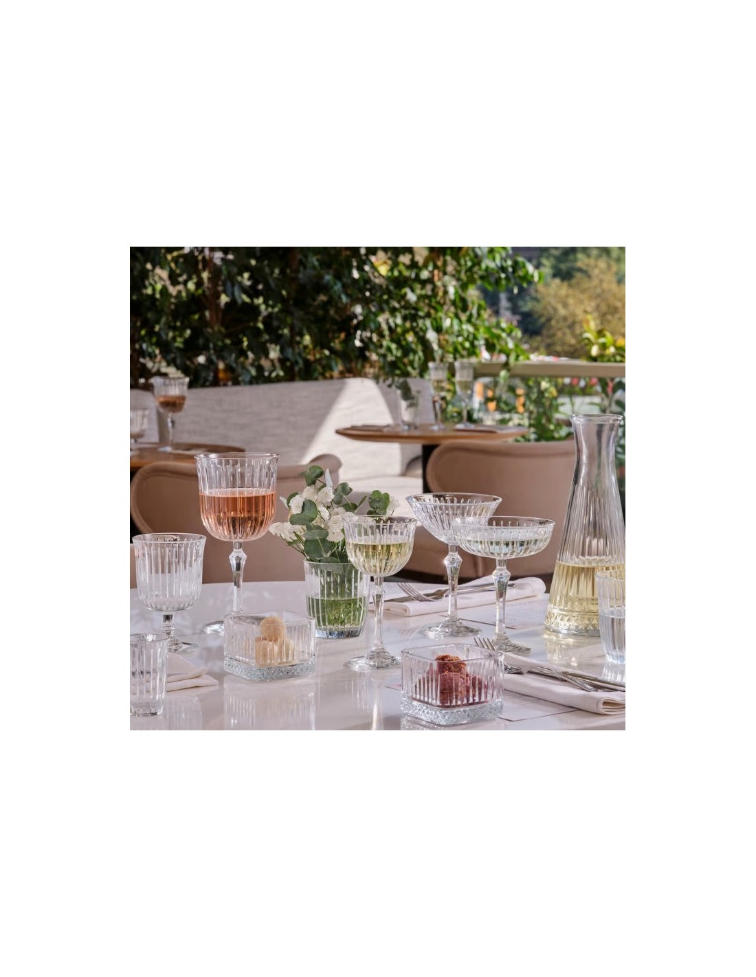 CALICI VINO E SPUMANTE: vendita online Set 4 calici vino 170 ml, vetro, stelo basso, scanalati, Joy Pasabahce, eleganti e res...