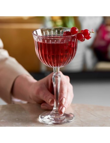 CALICI VINO E SPUMANTE: vendita online Set 4 calici vino 170 ml, vetro, stelo basso, scanalati, Joy Pasabahce, eleganti e res...