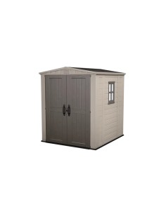 ARMADIETTI: vendita online Casetta da Giardino Keter Factor 6×6 in Resina effetto legno, 227 × 195 × 208 cm, doppia porta & 2...