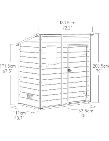 BRICO: vendita online CASETTA DA GIARDINO MANOR PENT 6X4 BEIGE in offerta