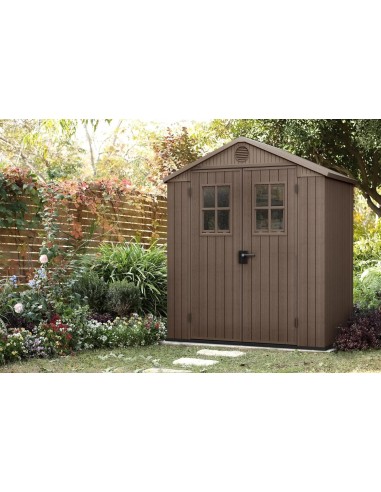 BRICO: vendita online CASETTA DA GIARDINO DARWIN 6X4 EFFETTO LEGNO in offerta