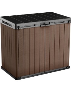ARMADIETTI: vendita online BAULE PORTATTREZZI DARWIN RESINA 140X80X120CM MARRONE in offerta