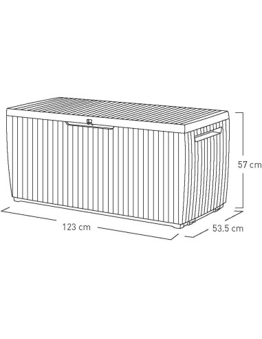 ARMADIETTI: vendita online BAULE CONTENITORE SPRINGWOOD MARRONE 123X53X57CM in offerta