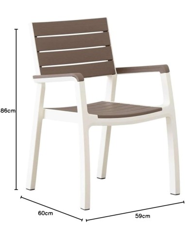SEDIE E POLTRONE: vendita online POLTRONA HARMONY BIANCO/CAPPUCCINO in offerta