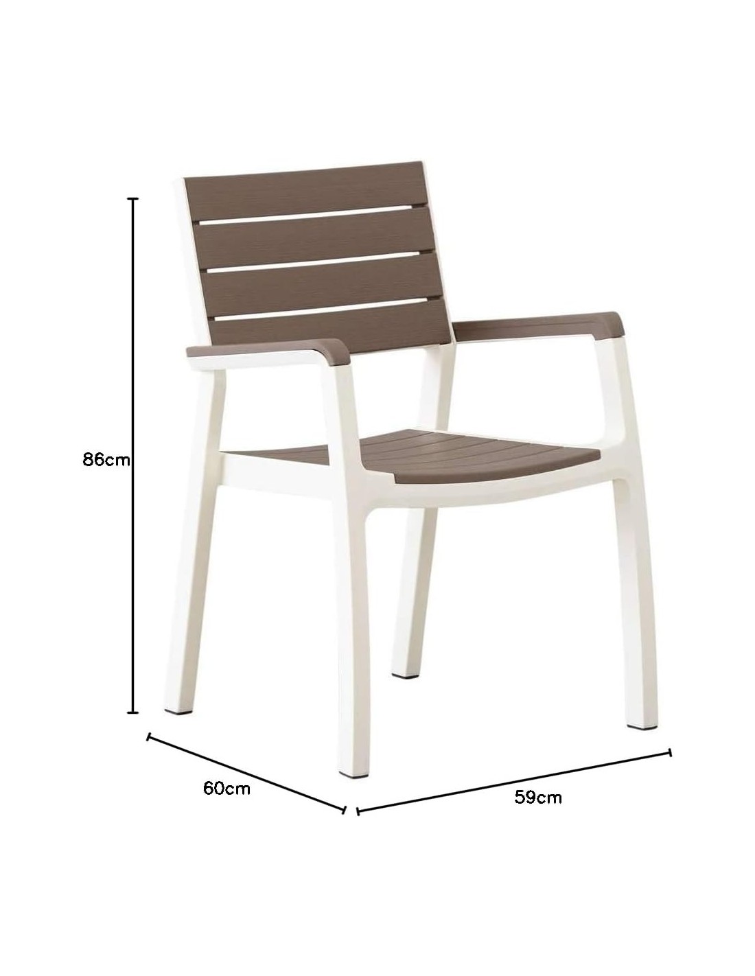 SEDIE E POLTRONE: vendita online POLTRONA HARMONY BIANCO/CAPPUCCINO in offerta