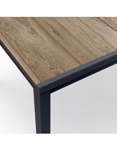 TAVOLI: vendita online TAVOLO PORTO STRUTTURA GRAFITE 200X95X75CM EFFETTO LEGNO in offerta