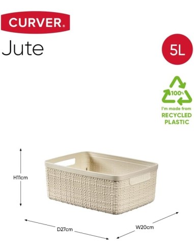 CESTE BUCATO PLASTICA: vendita online CESTINO S RETTANGOLARE 5LT in offerta
