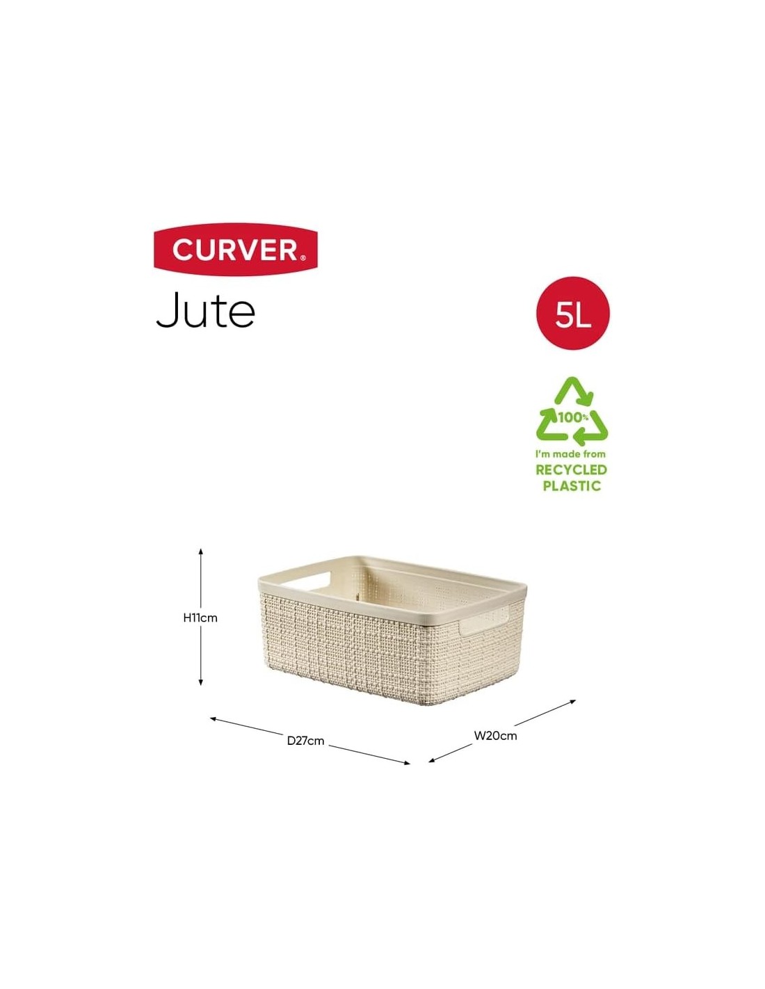 CESTE BUCATO PLASTICA: vendita online CESTINO S RETTANGOLARE 5LT in offerta