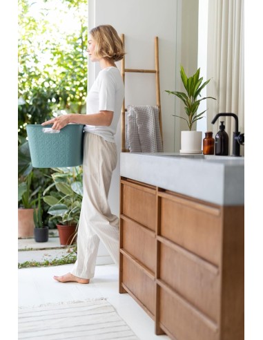 PORTABIANCHERIA: vendita online CESTA PORTABIANCHERIA 258702 VERDE 45LT 40X60X28CM in offerta