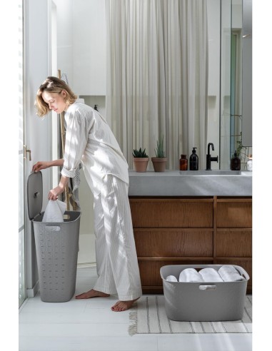 PORTABIANCHERIA: vendita online CESTA PORTABIANCHERIA 258704 TORTORA 45LT 40X60X28CM in offerta