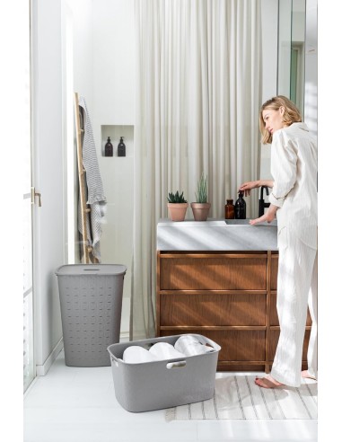 PORTABIANCHERIA: vendita online CESTA PORTABIANCHERIA 258704 TORTORA 45LT 40X60X28CM in offerta