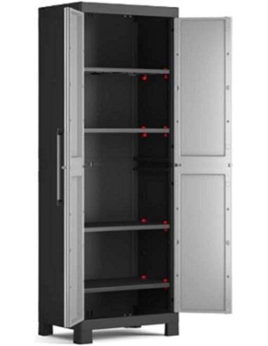 ARMADIETTI: vendita online ARMADIO DETROIT ALTO GRIGIO/NERO 65X45X182CM in offerta