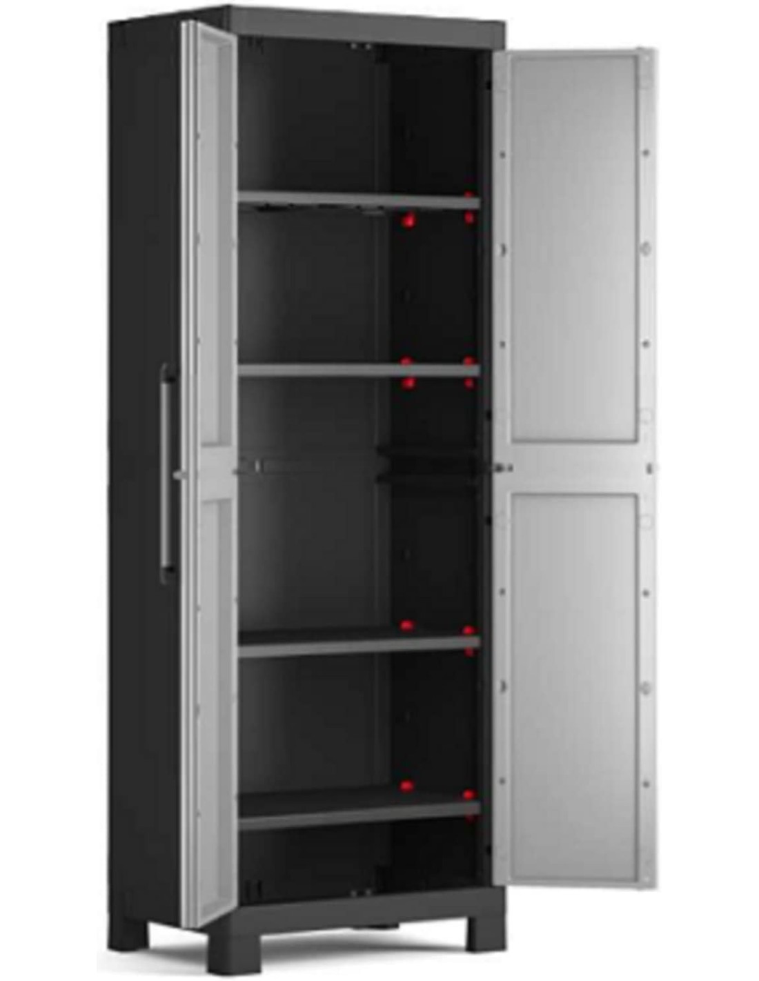 ARMADIETTI: vendita online ARMADIO DETROIT ALTO GRIGIO/NERO 65X45X182CM in offerta