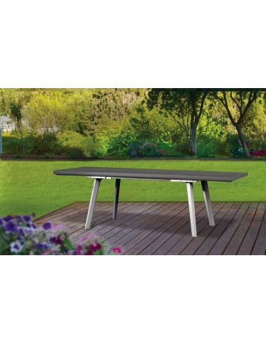 TAVOLI: vendita online TAVOLO HARMONY ANTRACITE/BIANCO 162/241X100CM ALLUNGABILE in offerta