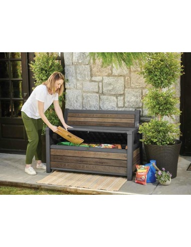SEDIE E POLTRONE: vendita online PANCHINA CONTENITORE RESINA 132X61X89CM RESINA in offerta
