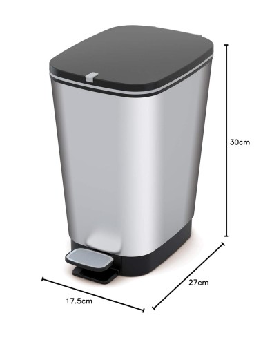 PATTUMIERA BAGNO: vendita online PATTUMIERA CHIC 10 LT IN ACCIAIO KETER in offerta