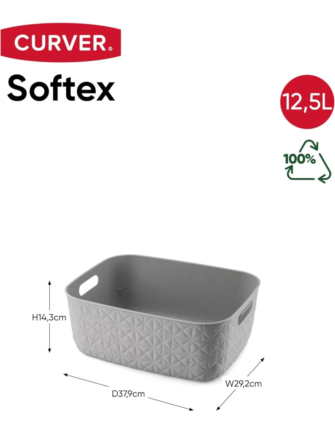 PORTABIANCHERIA: vendita online CESTINO 258715 TORTORA 12,5LT 38X29X15CM in offerta