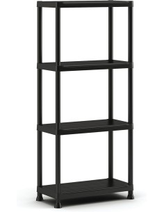 SCAFFALE A 4 RIPIANI COLORE NERO su Shop in Casa