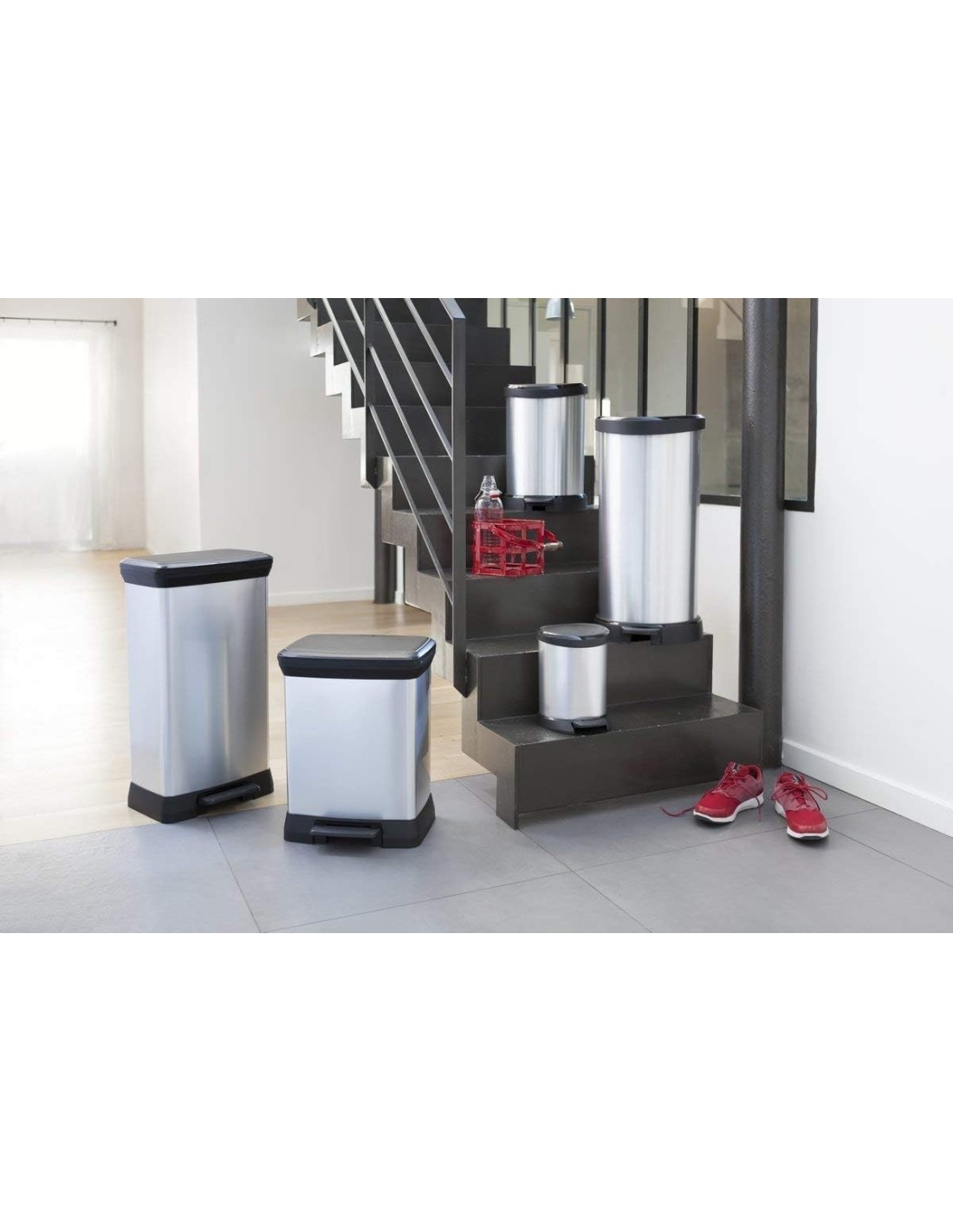 PATTUMIERE: vendita online CURVER DECO PATTUMIERA RETTANGOLARE A PEDALE 50 LT KETER in offerta